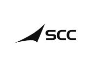 Logo de l'entreprise SCC en noir sur fond blanc.